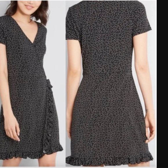 Modcloth Dresses & Skirts - Modcloth NWOT Chance Encounter Polka Dot Faux Wrap Dress- Size 4X
